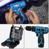 Parafusadeira e Furadeira com Impacto Philco Force PPF03M 12V e Bateria de Lítio + maleta 14 acessórios – Bivolt