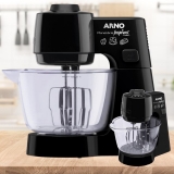 Batedeira Planetária Arno Preta 500W Inspirart – 5 Velocidades