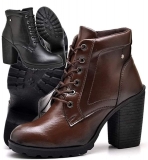 Bota Tratorada Feminina Salto Alto DUBUY R01DB