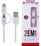 Xtrax Cabo 2X1 Micro Usb C/Adaptador