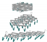 Mini Varal Extensível com 29 Prendedores Flash Limp