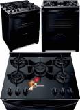 Fogão Brastemp 5 Bocas preto com mesa de vidro e turbo chama – BFS5VCE – BIVOLT