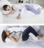 ravesseiro Minhocão com Capa, Fibrasca, Branco, 150x21x15 cm