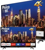 Smart TV 4K UHD D-LED 55” Philco PTV55Q20SNBL – Wi-Fi HDR 3 HDMI 2 USB