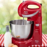 Batedeira Portátil Philco – Vermelha 350W Paris 4 Velocidades