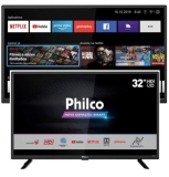 Smart TV HD D-LED 32” Philco PTV32E20AGBL – Wi-Fi 2 HDMI 1 USB
