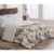 Coberdrom Casal Queen Winter Sherpa 01 Peça Floral Tabaco