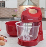 Batedeira Portátil Mondial Vermelha 350W – Pratic Due Red B-39 3 Velocidades 110V (com duas tigelas)