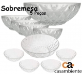 Jogo de Sobremesa Vidro Casambiente SOVI010/S – 5 Peças