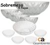 Jogo de Sobremesa Vidro Casambiente SOVI010/S – 5 Peças