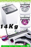 Lavadora de Roupas Consul CWH14AB 14Kg – 14 Programas de Lavagem Branco