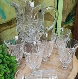 Conjunto de Jarra com 6 Taças, Lyor, Dublin, Transparente, 1.3L/220 ml