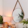 Espelho Redondo Adnet Grande 45cm Decorativo c/Alça Suporte