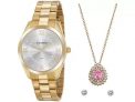 Relógio Feminino Mondaine Analógico – 53918LPMGDE2K Dourado com Acessórios