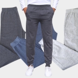 Kit Calça Moletom Three Hands Básica Masculina 3 Peças