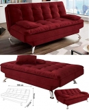 Sofá-Cama Casal 3 Lugares Premium Suede