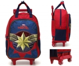 Mala Escolar G com Rodinhas, Capitã Marvel, DMW Bags, 11646, Colorida