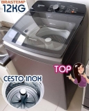Lavadora de Roupas Brastemp BWK12A9 12Kg – Cesto Inox 12 Programas de Lavagem 110V
