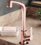 Torneira Lavatório Mesa Bica Alta Rose Gold Flatt 1195 F71 Lorenzetti