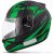 Capacete Ebf New Spark Flash /Preto Fosco/Verde