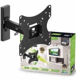 Elg FULL20 – Suporte de TV Articulado de Parede, Curva de 15 a 43″, Preto