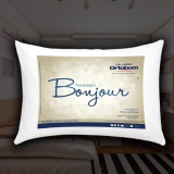 Travesseiro Ortobom Bonjour em Fibra Siliconizada 50 x 70 cm – Branco
