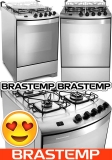 Fogão Brastemp 4 Bocas Maxi Chama Rápida Inox Bivolt – BFS4NA