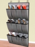 Sapateira Pendurável 12 Pares, Cinza, Euro