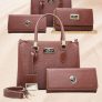 Kit Bolsa Feminina + Bolsa Pequena Balada DE Lado Com Carteira Linda