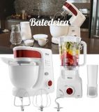 Batedeira Planetária Philco PHP500 Turbo 500W + Liquidificador Philco PLQ800P Turbo 900W Pkt31ir
