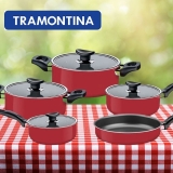 Jogo De Panelas Tramontina 20499733 Toronto 5 Peças Vermelho