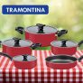 Jogo De Panelas Tramontina 20499733 Toronto 5 Peças Vermelho