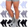 Pacote com 12 Pares de Meias Masculino Sport