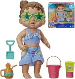 Boneca Baby Alive Bebe Sol e Areia – Com roupinha removível e 5 acessórios de praia – E8718 – Hasbro