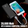 Power Bank 20.000 Mah Slim Pro, I2Go, Probat008, Preto