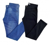 KIT 2 CALÇAS JEANS, SARJA.