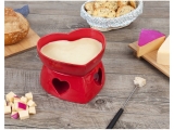 Aparelho de Fondue Cerâmica Scalla Vermelho – 2 Peças Funny Coração