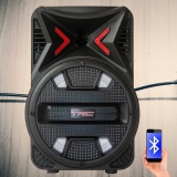 Caixa de Som Amplificada TRC 5511 Bluetooth USB Entrada para microfone Bateria interna