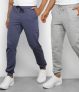 Kit 2 Calças Moletom Básicos Masculino – Mescla e Marinho
