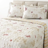 Colcha Queen Boutis Provencal com 2 Portas Travesseiros – Casa & Conforto