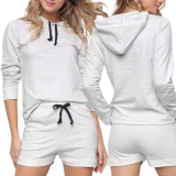 Conjunto Moletom e Short Básico Liso Feminino – Básicos
