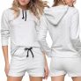 Conjunto Moletom e Short Básico Liso Feminino – Básicos