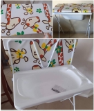 Banheira de Bebê Galzerano com Suporte e Trocador – Standard Girafa Dobrável 20kg