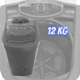 Lavadora de Roupas Libell Premium 12kg – 5 Programas de Lavagem Prata