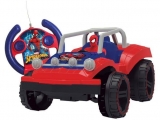 Carrinho de Controle Remoto Spider-Man Buggy Hero – 7 Funções Candide Vermelho e Azul