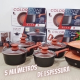 Panela ColorStone Antiaderente, 18cm ou 20cm, Euro