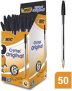 Caneta Esferográfica BIC Cristal Dura Mais, A Clássica Preta, 835208, 50 unidades