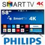 Smart TV LED 58″ 4K Philips 58PUG6654/78 com HDR, Dolby Vision, Dolby Atmos, Wi-Fi, Quad Core, Bluetooth, Entradas HDMI e USB
