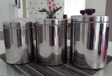 Porta Mantimentos 3 Peças Euro Inox