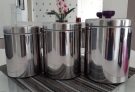 Porta Mantimentos 3 Peças Euro Inox